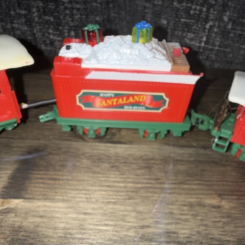 Vintage New Bright Logger Bears Express G Scale Christmas Coal Train Part 1986